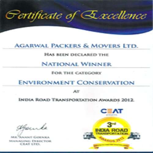National Winner for Environment Conservation